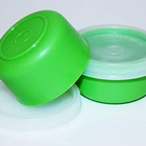 Tupperware Set of 2 Smidgets 1 Ounce Mini Containers Green