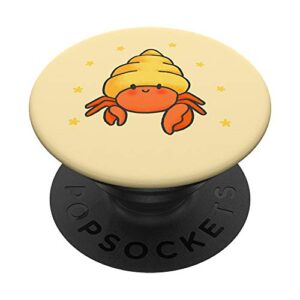 hermit crab popsockets popgrip: swappable grip for phones & tablets