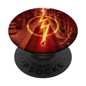 the flash tv series lightning streak popsockets popgrip: swappable grip for phones & tablets