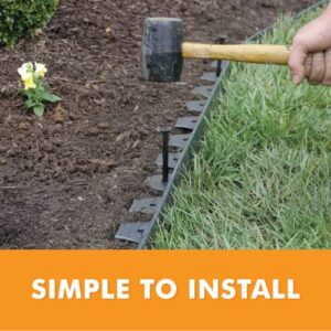 EasyFlex Tall Wall No-Dig Landscape Edging, 90' kit