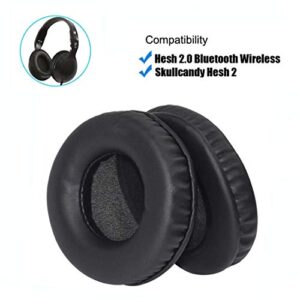 Skullcandy Replacement Ear Pads Hesh 2 Replacement Ear Pads Ear Cushions Ear Cups Ear Cover Earpad Repair Parts for Skullcandy Hesh2.0 Bluetooth Wireless Headphones (Black)