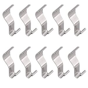 BAMI-LEE House 10 Piece Vinyl Siding Hooks No Hole Heavy Duty Hanger Jagged Design Increase Grip