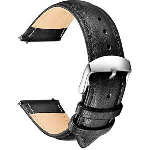 jl-band 5 colors optional quick release strap leather strap full grain strap suitable for 18mm, 19mm, 20mm, 21mm, 22mm, 23mm, 24mm (choose the appropriate size)