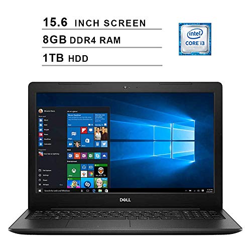 2019 Newest Dell Inspiron 15 3583 15.6 Inch Laptop (8th Gen Intel Core i3-8145U up to 3.9GHz, 8GB DDR4 RAM, 1TB HDD, Intel UHD 620, WiFi, Bluetooth, HDMI, Windows 10) (Black) (Renewed)