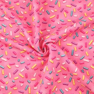 david angie candy pattern bullet textured liverpool fabric 4 way stretch spandex knit fabric by the yard for head wrap accessories (candy)