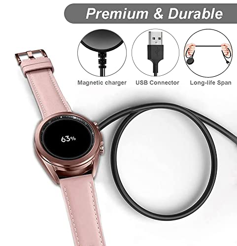 Charger for Samsung Galaxy Watch 4/Galaxy Watch 3/Galaxy Watch Active 2, Replacement Charging Cable for Galaxy Watch 6/5/4/3/Active 2 Smart Watch