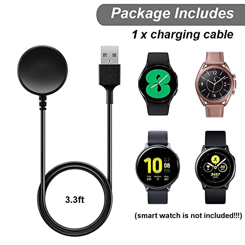 Charger for Samsung Galaxy Watch 4/Galaxy Watch 3/Galaxy Watch Active 2, Replacement Charging Cable for Galaxy Watch 6/5/4/3/Active 2 Smart Watch