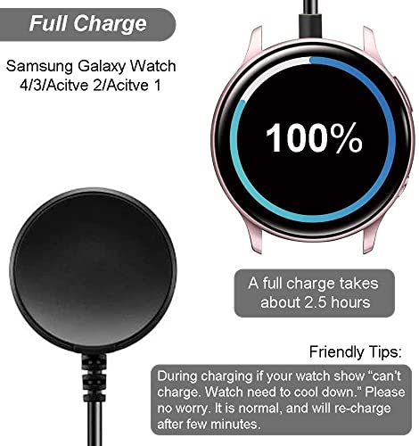 Charger for Samsung Galaxy Watch 4/Galaxy Watch 3/Galaxy Watch Active 2, Replacement Charging Cable for Galaxy Watch 6/5/4/3/Active 2 Smart Watch
