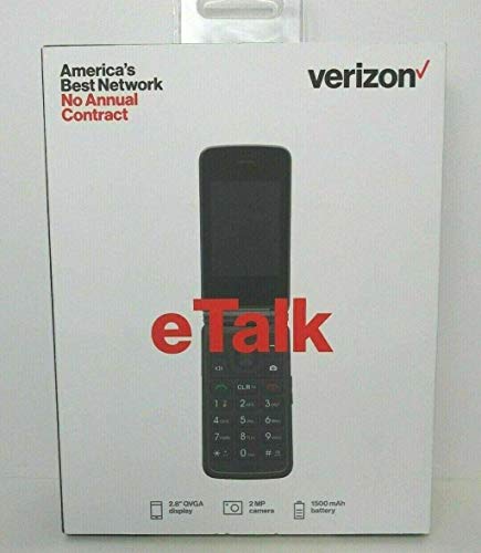 Verizon Wireless Freetel eTalk Prepaid Flip Phone (Gray)