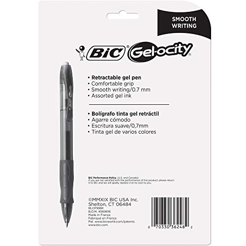 BIC Gelocity Original Gel Pen Fashion Colors 16+2 Count (18)