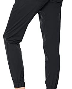 MediChic Mini Marilyn Scrub Joggers 4-Way Stretch Elastic Waistband Four Pocket Jogger Pants, Black, M