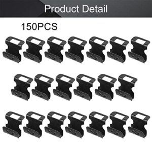 MroMax Photo Frames Hanger Hooks, 0.5mm Thick S-Shaped Metal Wall Mount Album Picture Hanging Clips, 150 Pcs