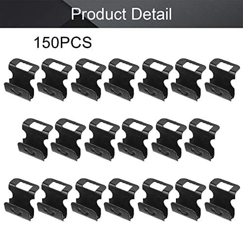 MroMax Photo Frames Hanger Hooks, 0.5mm Thick S-Shaped Metal Wall Mount Album Picture Hanging Clips, 150 Pcs