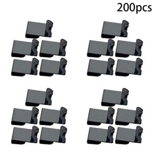 MroMax Photo Frames Hanger Hooks, 0.3mm Thick S-Shaped Metal Wall Mount Album Picture Hanging Clips, 200 Pcs
