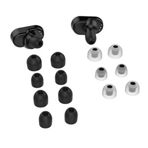 AWADUO for Sony WF-1000XM3 Silicone Eartips, Silicone Protective Earphone Ear Tips Case Cover Shell for Sony WF-1000XM3, Soft and Durable(Silicone Black)