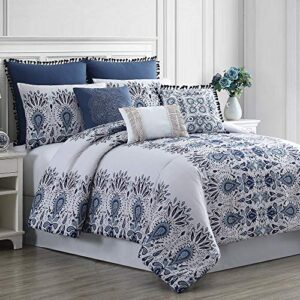 amrapur overseas kira 8-piece embellished comforter set king/california king