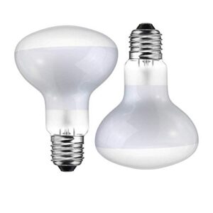 dbdpet repti basking spot bulb [value 2 pack 50 watt] - includes attached 5 point pro-tip guide