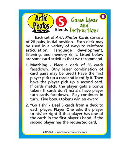 Super Duper Publications | Articulation Photos S Blends Sound Fun Deck Flash Cards | Educational Learning Resource for Children