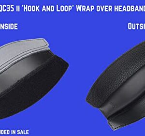 AHG Replacement QC35 Headband / QC35 ii Headband pad Cushion Cover. Compatible with Bose QuietComfort 35 Headphones (QC35) and Bose QuietComfort 35 ii Headphones (QC35 II) (Black)