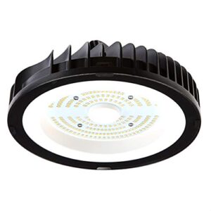 amazoncommercial led eco ufo high bay, 150 watt, 30000 hours, dimmable 0-10v, 15000 lumens, etl certified, daylight, 1-pack