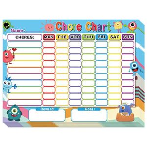 dry erase chore chart for kids reward chart reusable self-adhesive behavior chart for school home classroom 8 pack