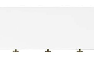 Safavieh Home Genevieve Mid-Century Modern Walnut and White Storage TV Media Stand