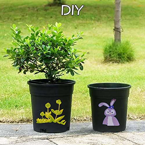 kathson 20 Pack 1 Gallon Planter Nursery Pots, Flexible Plastic Plant Pots with Drainage Holes Seedling Flower Plant Container for Indoor Outdoor Plants