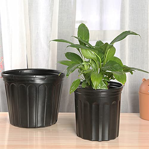 kathson 20 Pack 1 Gallon Planter Nursery Pots, Flexible Plastic Plant Pots with Drainage Holes Seedling Flower Plant Container for Indoor Outdoor Plants