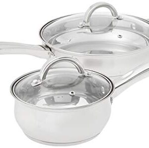 Heim Concept Stainless Steel 12-Piece Cookware Set, Silver