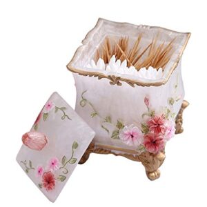 sellonwanelo qtip cotton ball swab holder organizer dispenser container makeup pads canister for bathroom kitchen