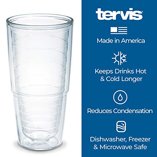 Tervis Made in USA Double Walled Happy Everything™ Insulated Tumbler Cup Keeps Drinks Cold & Hot, 24oz, Layered Diamond