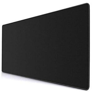 yebmoo extra large gaming mouse pads/extended protective office desk mouse mat non-slip professional precision tracking surface (35.4" x 15.7") for pc computer laptop (90x40black001)