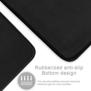 YEBMoo Extra Large Gaming Mouse Pads/Extended Protective Office Desk Mouse Mat Non-Slip Professional Precision Tracking Surface (35.4" x 15.7") for PC Computer Laptop (90x40Black001)