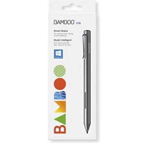 Wacom Bamboo Ink Smart Stylus for Windows Ink Second Generation CS323AG0A, Grey, Small