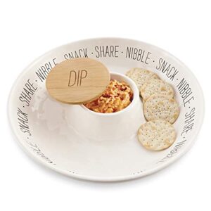 mud pie circa chip n dip set (bistro chip n' dip server)