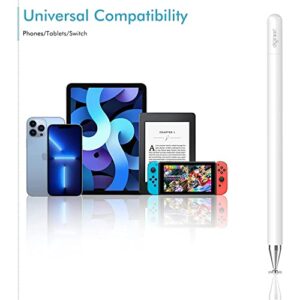 Stylus for iPad, Digiroot Stylist Pen with Magnetism Cover Cap, Stylus Pen for Touch Screens/Apple/iPhone/iPad/Mini/Air/Android/Surface/Tablet/Laptop - (White)