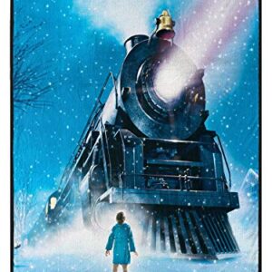 The Polar Express Christmas Train Engine Wonder Fleece Super Plush Throw Blanket 46" x 60" (117cm x 152cm)