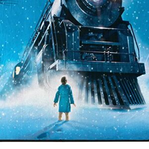 The Polar Express Christmas Train Engine Wonder Fleece Super Plush Throw Blanket 46" x 60" (117cm x 152cm)