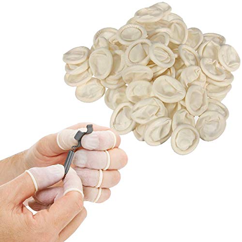 MountainAir – 250 Pcs Finger Cots - Disposable Finger Protectors - Rubber Finger Covers for Finger Tips - Electronic Repairs and More – Fingertips Protective Gloves Disposable Guards - Medium