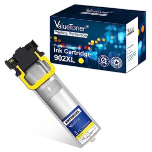 valuetoner remanufactured ink pack replacement for epson 902xl 902 xl t902xl420 used in workforce c5210 c5290 c5710 c5790 printer high yield (1 yellow)