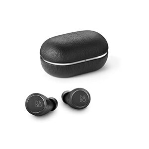 bang & olufsen beoplay e8 3rd generation true wireless in-ear bluetooth earphones, with microphones and touch control, wireless charging case, 35-hour playtime, black