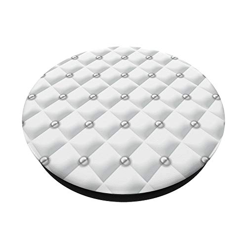 White Pearl Diamond Pattern Gift for Christmas PopSockets PopGrip: Swappable Grip for Phones & Tablets