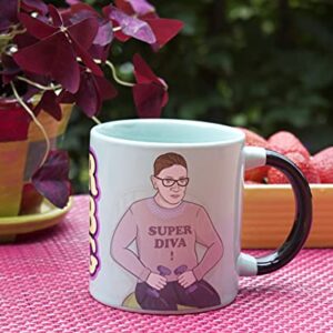 Ruth Bader Ginsburg Heat Changing Mug - Add Coffee and RBG Changes from Judicial Robes to Workout Gear