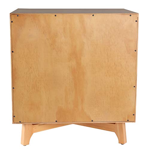 Amazon Brand – Stone & Beam Mid-Century 2-Drawer Cabinet, 21.7"W, Pine Finish