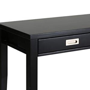 Amazon Brand – Stone & Beam Modern Home Office Writing Desk with Recessed Metal Handles, 48"W, Black