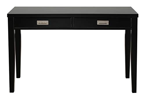 Amazon Brand – Stone & Beam Modern Home Office Writing Desk with Recessed Metal Handles, 48"W, Black