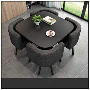 kitchen breakfast bar table and chair set, dining round table soft backrest seat modern style furniture coffee kitchen living room milk tea shop fast-food shop western restaurant