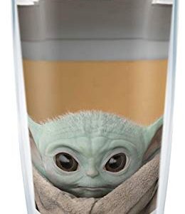 Tervis Star Wars - The Mandalorian Child Stare Made in USA Double Walled Insulated Tumbler Travel Cup Keeps Drinks Cold & Hot, 16oz, Classic