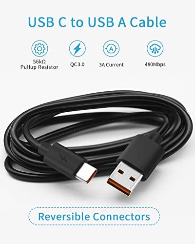 WindSwallow Fast Charger Charging Cord for JBL Speaker Headphone Charge 4, Charge 5 JBL Flip 5 JBL Pulse 4 Clip 4 Wireless Bluetooth Earphone Type C