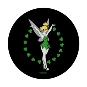 Disney Peter Pan Tinker Bell Shamrock St. Patrick's Day PopSockets Standard PopGrip